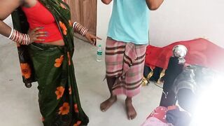 Indian Bengali Baudi Babhi painful rough fucked by neighbor boy clear Hindi audio and full HD video - 4 image