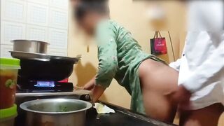 Indian hot wife got fucked while cooking in kitchen - 11 image