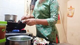 Indian hot wife got fucked while cooking in kitchen - 2 image