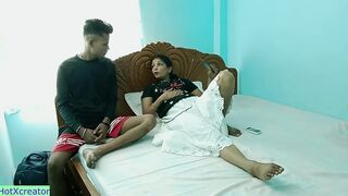 Desi collage girl fucking with friends brother! Hindi real sex - 2 image