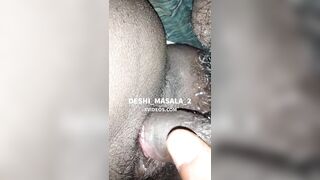 Hungry Cheating Indian Wife's Hairy Wet Pussy HardFucked & Interracial Creampied By Step Brothers Big Black Cock - 5 image