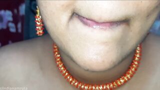 Indian Nude Desi Cute Lips gets Lipstick and Bhabhi's Sexy Feet Legs gets Red Nail Polish. Enjoy her Hairy Pussy - 8 image