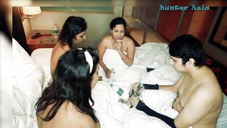 hunter fucking three pussies one by one - FFFM - 2 image