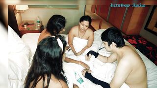 hunter fucking three pussies one by one - FFFM - 5 image