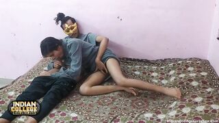 Indian Skinny College Girl Deepthroat Blowjob With Intense Orgasm Pussy Fucking - 12 image