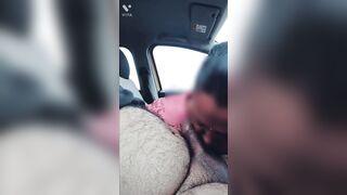 Desi maid obeys commands and performs a marathon blowjob in the car - 3 image