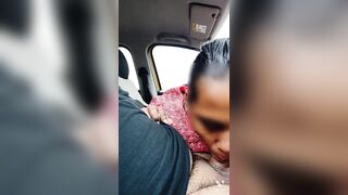 Desi maid obeys commands and performs a marathon blowjob in the car - 5 image