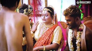 Desi queen BBW Sucharita Full foursome Swayambar hardcore erotic Night Group sex gangbang Full Movie ( Hindi Audio ) - 6 image