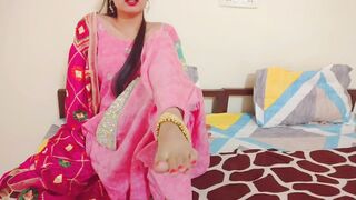 Indian Desi married step-sister cheats on her husband and gets fucked by step-brother foot fetish seduce in Hindi audio - 6 image