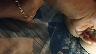 Fucking Finger Sneha bhabhi ki Gili Chut me ungli karke CHUT KA BHOSDA bana diya finally fucked Wet pussy fucked - 5 image