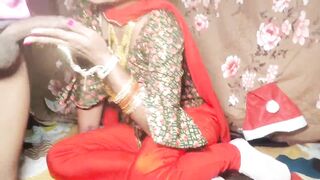 Desi Indian bhabhi first time in salwar suit gets sucked from fat land - 3 image
