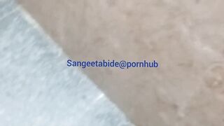 Sangeeta pissing in public toilet and getting horny rubbing her pussy with hot hindi audio - 5 image