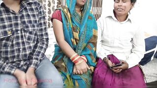 Desi XXX Indian couple threesome sex in front of lady doctor and cumshot on doctor's face - 2 image