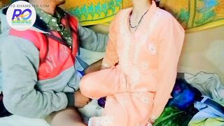 Indian Desi Village salvar suit me sisters ki chudai brother ko sister ne garam kiya Hindi audio clear voice