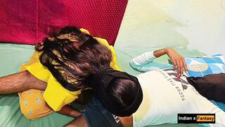 Homemade Indian couple hard pussy licking and fucked in reverse position