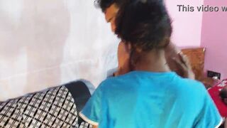 Horny black two teens sluts enjoys banging two hot chics in two couches - 8 image