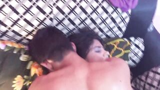 Teen black having sex threesome with her black and white Bengali Sex beautiful, New-year fuck - 7 image