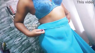 Saree Wearing Sexy Sheron Deep Blowjob and Hard Pussy Fuck - 5 image
