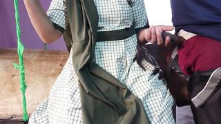 Desi ladaki ne zule par baitkar apane college teacher ke sath kiya Ganda kam - 6 image