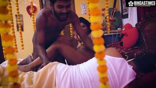 Newly just married wife fucks with her Ex boy friend in front of her husband - 11 image