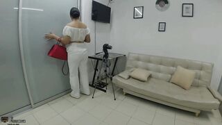 Interesting interview with a sexy girl touching that makes her very horny until she cums herself - Porn in Spanish