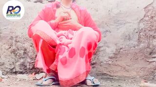 Indian Desi Village saree show finger - 10 image