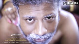 On the pretext of pressing back, father-in-law did a scandal with his son's wife Part -1 - 4 image