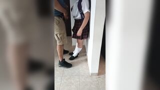 Latina teen is filmed by her best friend - 11 image