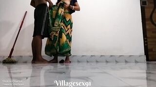 Green Saree indian Mature Sex In Fivester Hotel ( Official Video By villagesex91) - 10 image