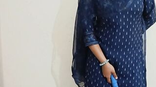 Hot Indian Desi maid sex with room owner son in clear Hindi audio - 2 image