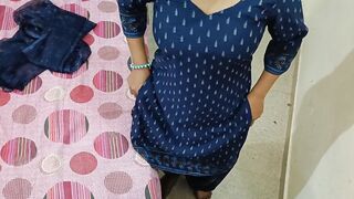 Hot Indian Desi maid sex with room owner son in clear Hindi audio