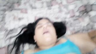 They leave my innocent step sister in charge and I end up fucking her tight pussy - 15 image