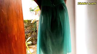 Curvy Indian Hot Aunty Jaanu Bathing - 6 image