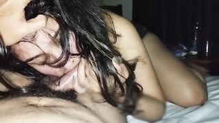 Hot wife passionate blowjob after drink. - 12 image