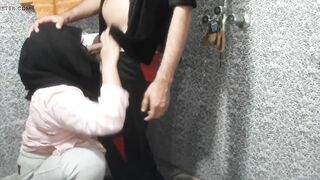 Hot Desi Fuck with my beautiful Secretary in the office Bathroom - 9 image