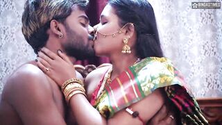 Tamil wife very 1st Suhagraat with her Big Cock husband and Cum Swallowing after Rough Sex ( Hindi Audio )