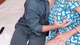 Indian Desi Bhabi with big boobs was fucked by Devar in sofa doggystyle - 5 image