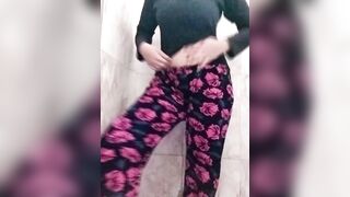 came to my stepmom bathroom, I flash my dick near her and start jerk off, and she pretends that nothing happened but she - 2 image