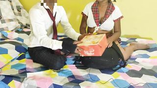 Desi girl Fucked By boyfriend On Birthday With Hindi Talk - 2 image