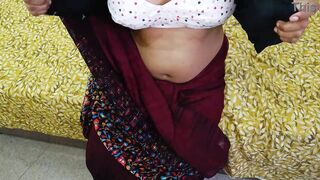 Hot Indian Desi village bhabhi was after long time to meet devar and fucking and full romance with dever in clear Hindi audio language - 4 image