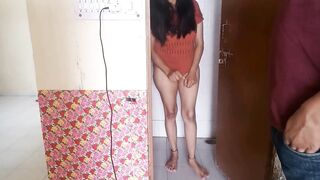 Sister-in-law called the young neighbor who was secretly watching in the bathroom and fucked him XXX Bathroom Sex - 5 image