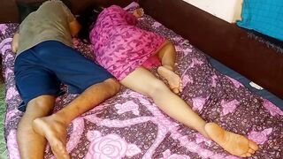 Desi boy shares bed with stepmom then gets fucked hard