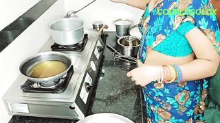 Komal was making laxative jamun, we had already reached there and fucked her in the kitchen. - 2 image