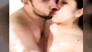 Girlfriend with boyfriend bathing time fun fucking in bathroom - 6 image