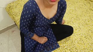 Newly married hot Indian desi housewife was cheat her husband and getting fuck with step-brother in clear dirty Hindi audio - 2 image