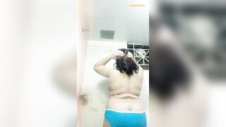 Desi girl showing body while she bath in washroom. - 13 image