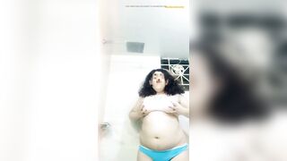 Desi girl showing body while she bath in washroom. - 9 image