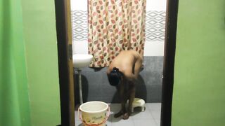 Horny Mature Indian Aunty Filmed While in Shower - 3 image