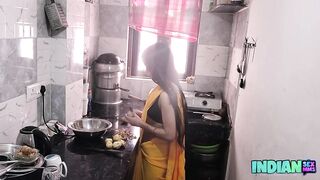 Hot Desi Bhabhi Kitchen Sex With Husband - 2 image