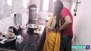 Hot Desi Bhabhi Kitchen Sex With Husband - 3 image